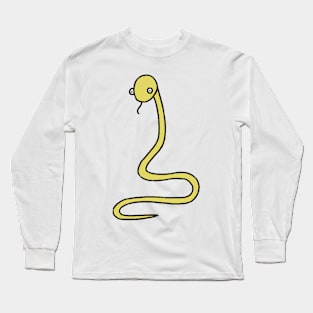 Yellow snake drawing Long Sleeve T-Shirt